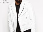 Men Motorcycle Genuine Lambskin Leather Jacket Slim fit Biker jacket