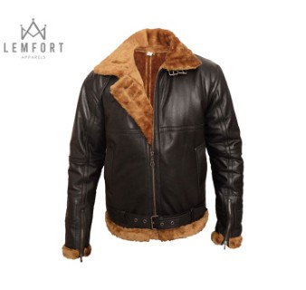 aviator-b3-raf-brown-bomber-wwii-real-brown-shearling-sheepskin-leather-flight-jacket