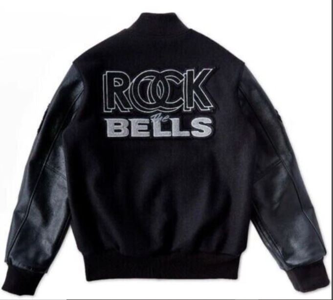 LL Cool J Rock The Bells Letterman Jacket with Real Cowhide Leather Sleeves - Image 6