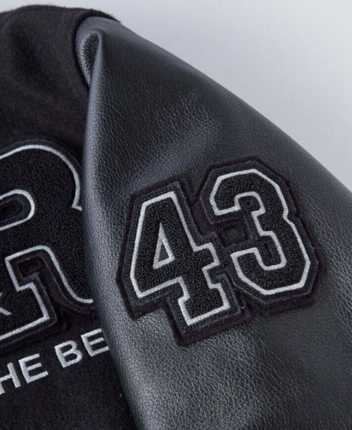 LL Cool J Rock The Bells Letterman Jacket with Real Cowhide Leather Sleeves - Image 7