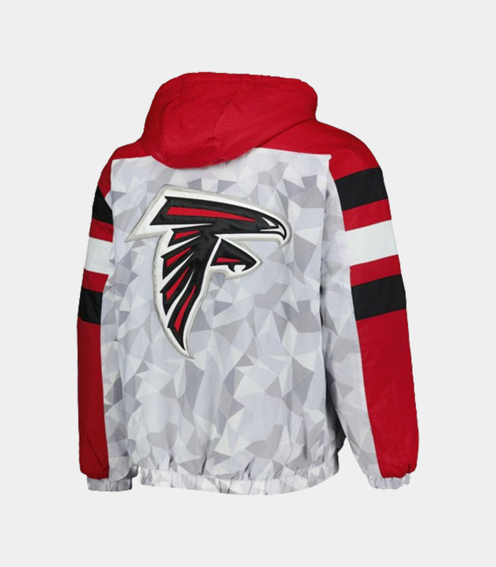 Men’s Starter Atlanta Falcons Gridiron Raglan Hooded Jacket - Image 2