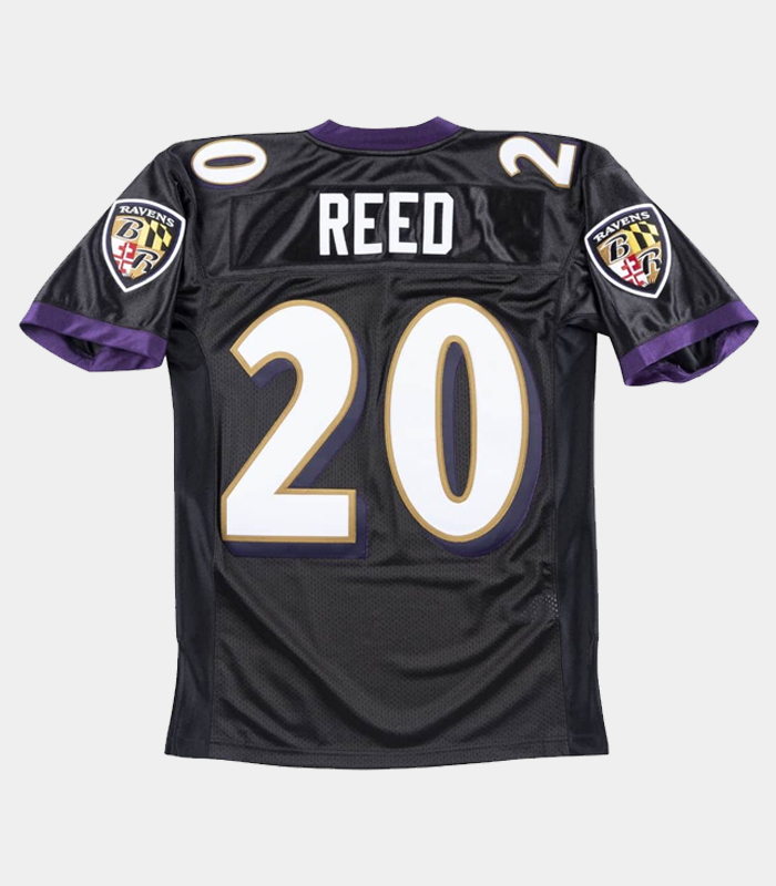 Men’s Ed Reed Black Baltimore Ravens Retired Player Alternate Game Jersey - Image 3