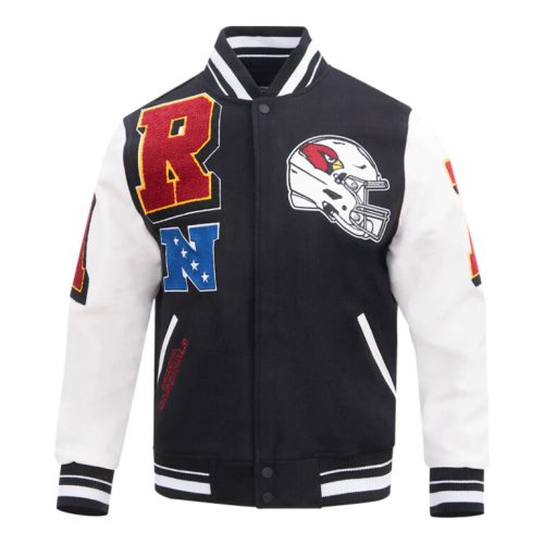 Men’s Arizona Cardinals Mashup Black Varsity Jacket