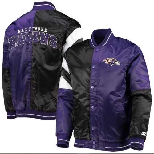NFL Baltimore Ravens Purple Full-Snap Varsity Jacket