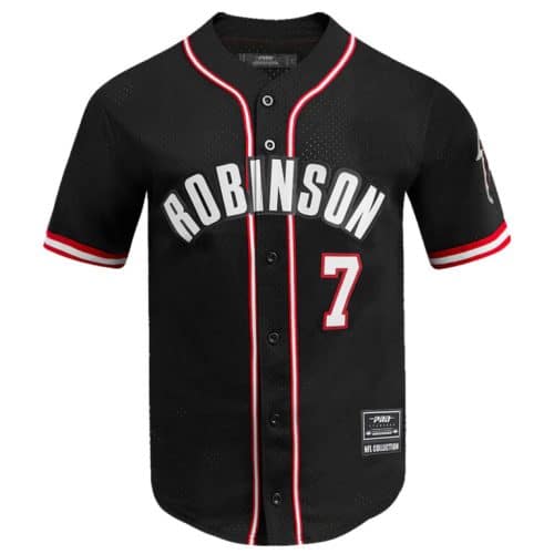 NFL Robinson Atlanta Falcons #7 Black and Red Jersey
