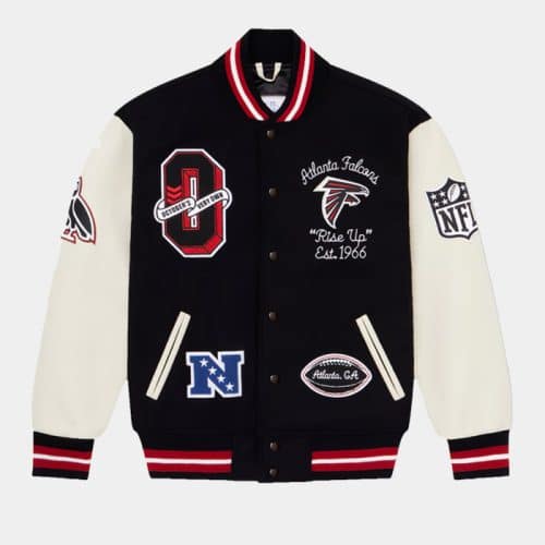 OVO Atlanta Falcons Red Varsity Jacket