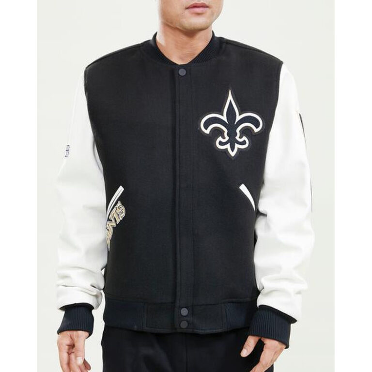 New Orleans Saints Classic Men’s Varsity Jacket - Image 3
