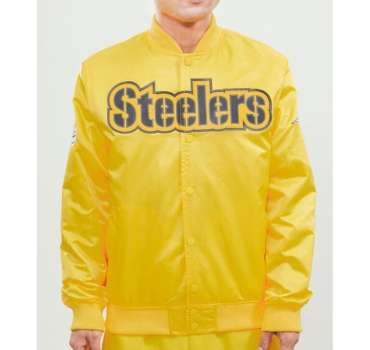 mens-pittsburgh-steelers-yellow-big-logo-satin-jacket
