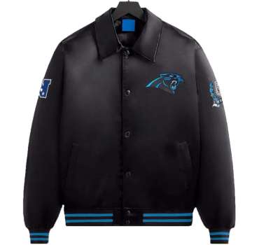 carolina-panthers-mens-black-satin-bomber-jacket