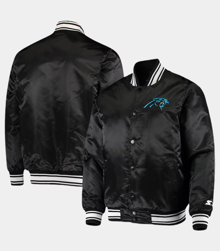 Men’s Carolina Panthers Full-Snap Satin Jacket - Image 2