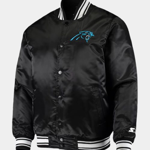 Men’s Carolina Panthers Full-Snap Satin Jacket