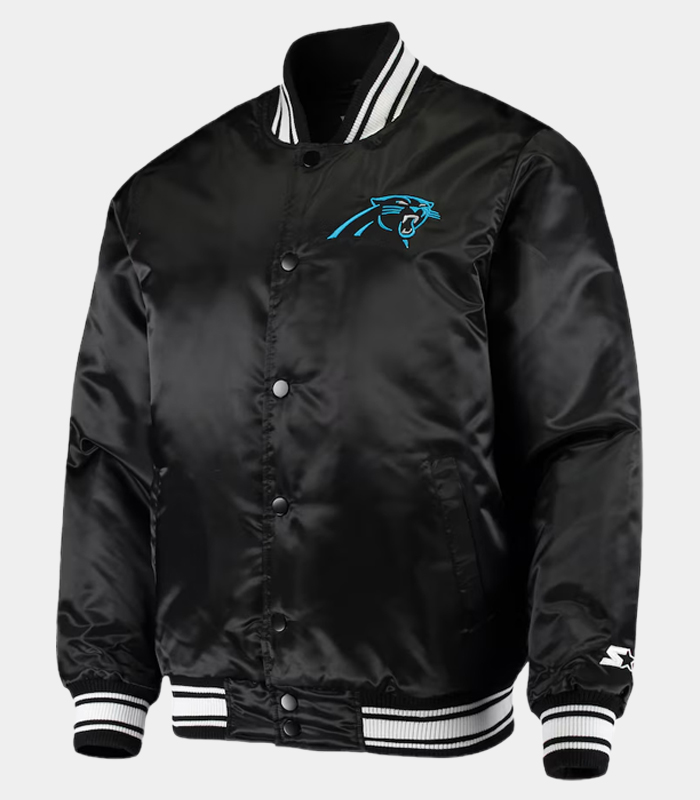 Men’s Carolina Panthers Full-Snap Satin Jacket