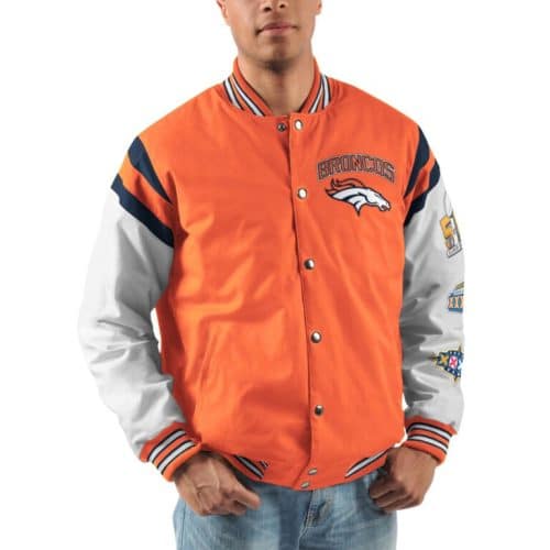 Denver Broncos 3x Super Bowl Champion Varsity Jacket