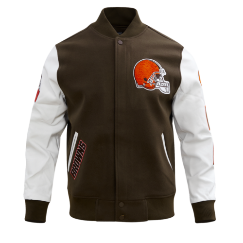 NFL Men’s Cleveland Browns Classic Wool Varsity Jacket