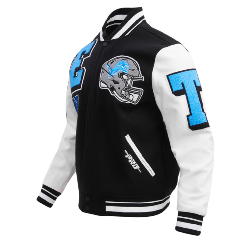 Men’s Detroit Lions Classic Mashup Varsity Jacket