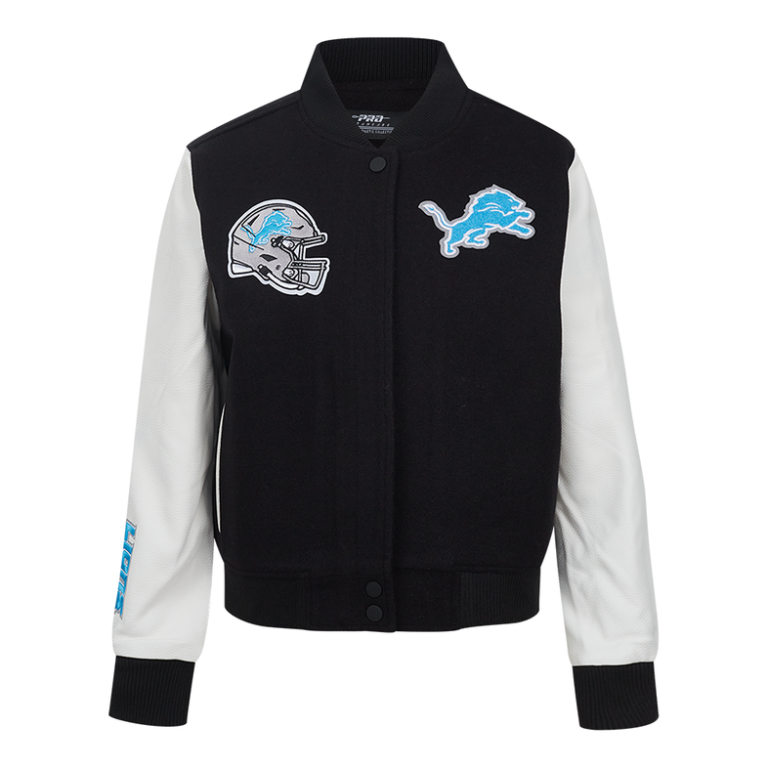 NFL Detroit Lions Women’s Black Varsity Jacket