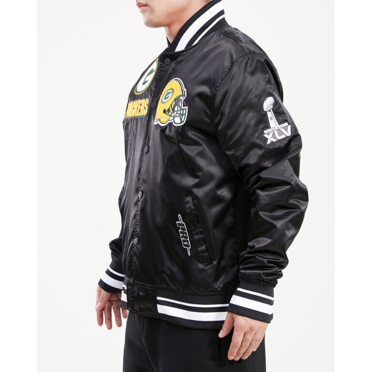 Men’s Green Bay Packers Mashup Men’s Satin Jacket - Image 5