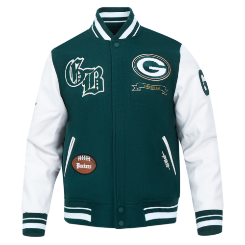 Men’s Green Bay Packers Green Varsity Jacket
