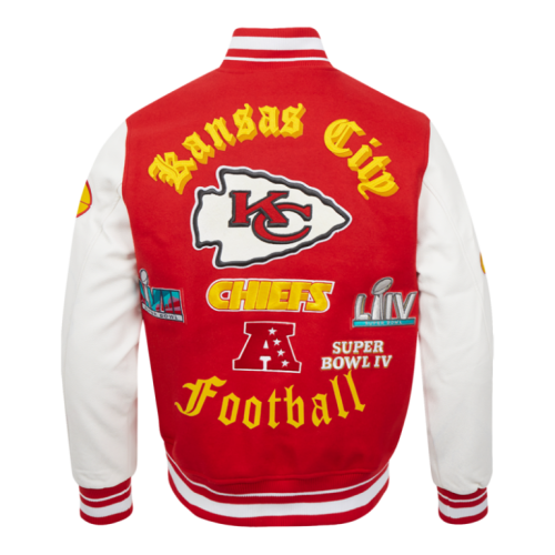 NFL Kansas City Chiefs Old English Wool Varsity Jacket