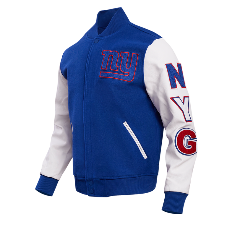 Men’s New York Giants Classic Blue letterman jacket