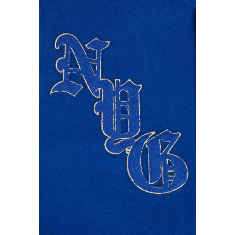 Men’s New York Giants Blue Wool Varsity Jacket - Image 5