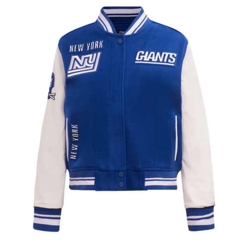 New York Giants Retro Women’s Wool Varsity Jacket