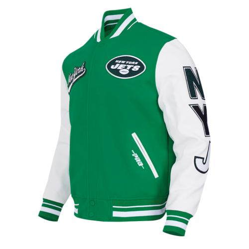 Men’s New York Jets Vintage Retro Varsity Jacket