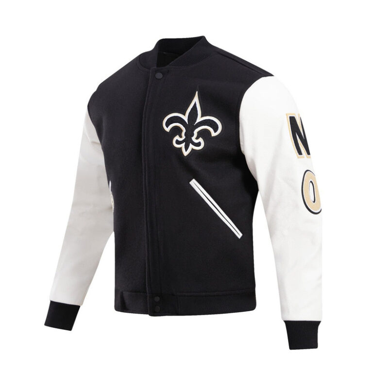 New Orleans Saints Classic Men’s Varsity Jacket - Image 4