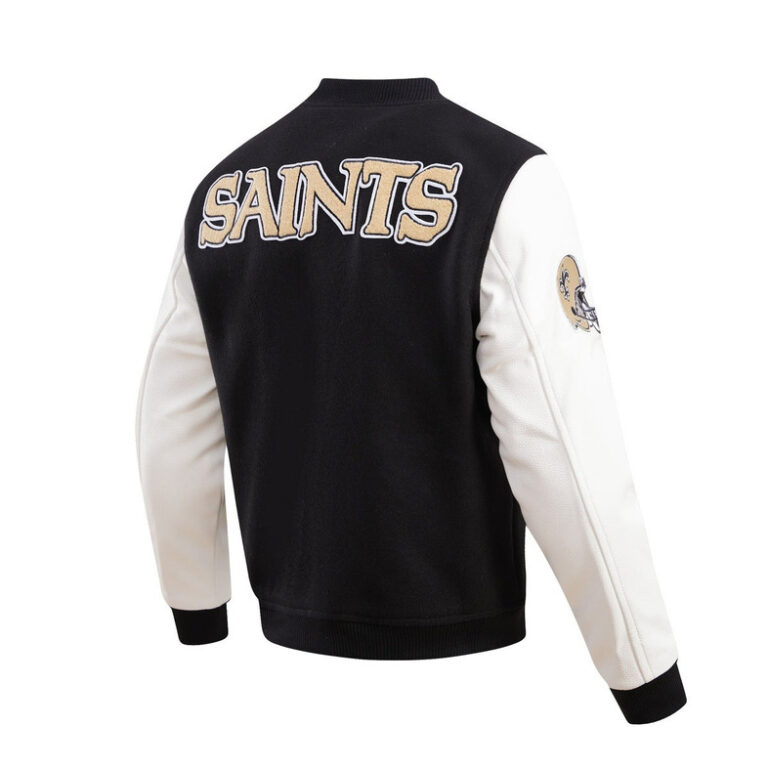 New Orleans Saints Classic Men’s Varsity Jacket - Image 2