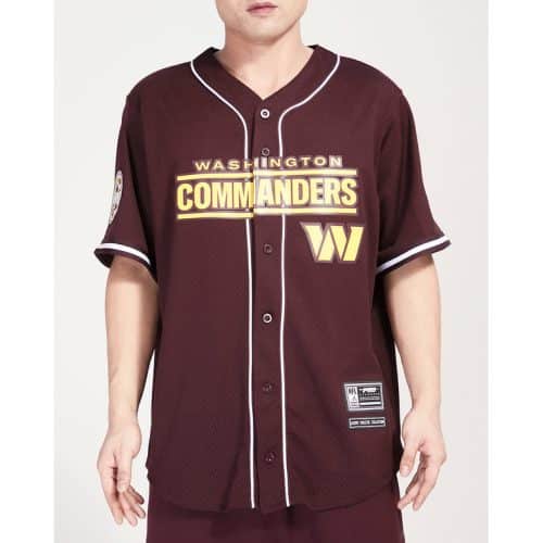 NFL Washington Commanders Men’s Mesh Button Jersey