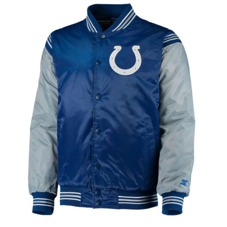 Indianapolis Colts Blue Satin Jacket – Pick and Roll - Image 2