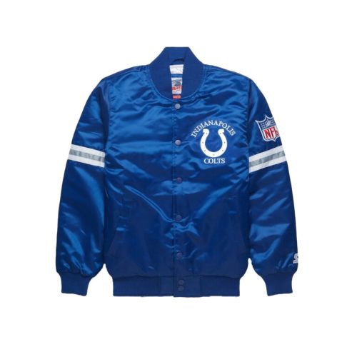 Men’s Indianapolis Colts Vintage Blue Satin Jacket