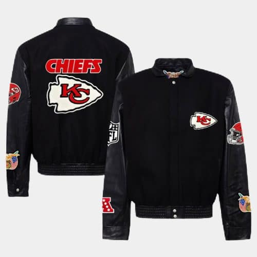Men’s Kansas City Chiefs Jeff Hamilton Black Varsity Jacket
