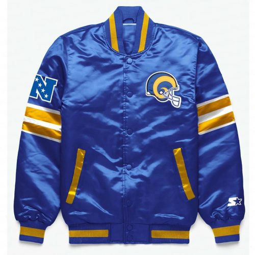 Los angles Rams Vintage Blue Satin Jacket