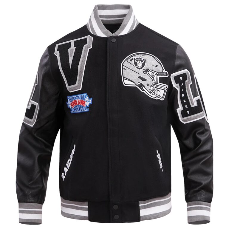 Las Vegas Raiders Mashup Varsity Jacket