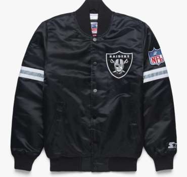 nfl-las-vegas-raiders-striped-black-satin-jacket