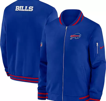 nfl-jackets-buffalo-bills-jackets-mens-buffalo-bills-sideline-coaches-royal-full-zip-bomber-jacket