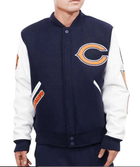 Men’s Chicago Bears Wool Letterman Jacket