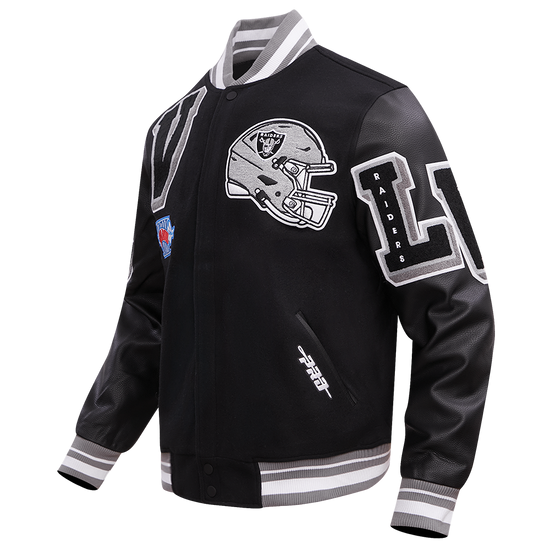 Las Vegas Raiders Mashup Varsity Jacket - Image 2