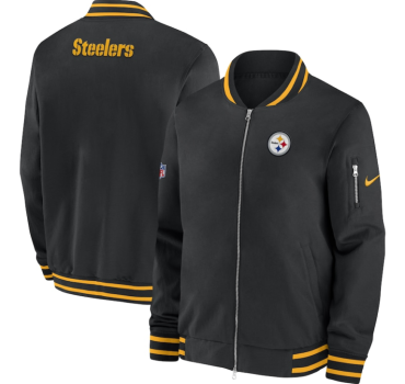 mens-pittsburgh-steelers-black-coach-full-zip-bomber-jacket