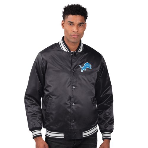 Men’s Detroit Lions Black Varsity Jacket