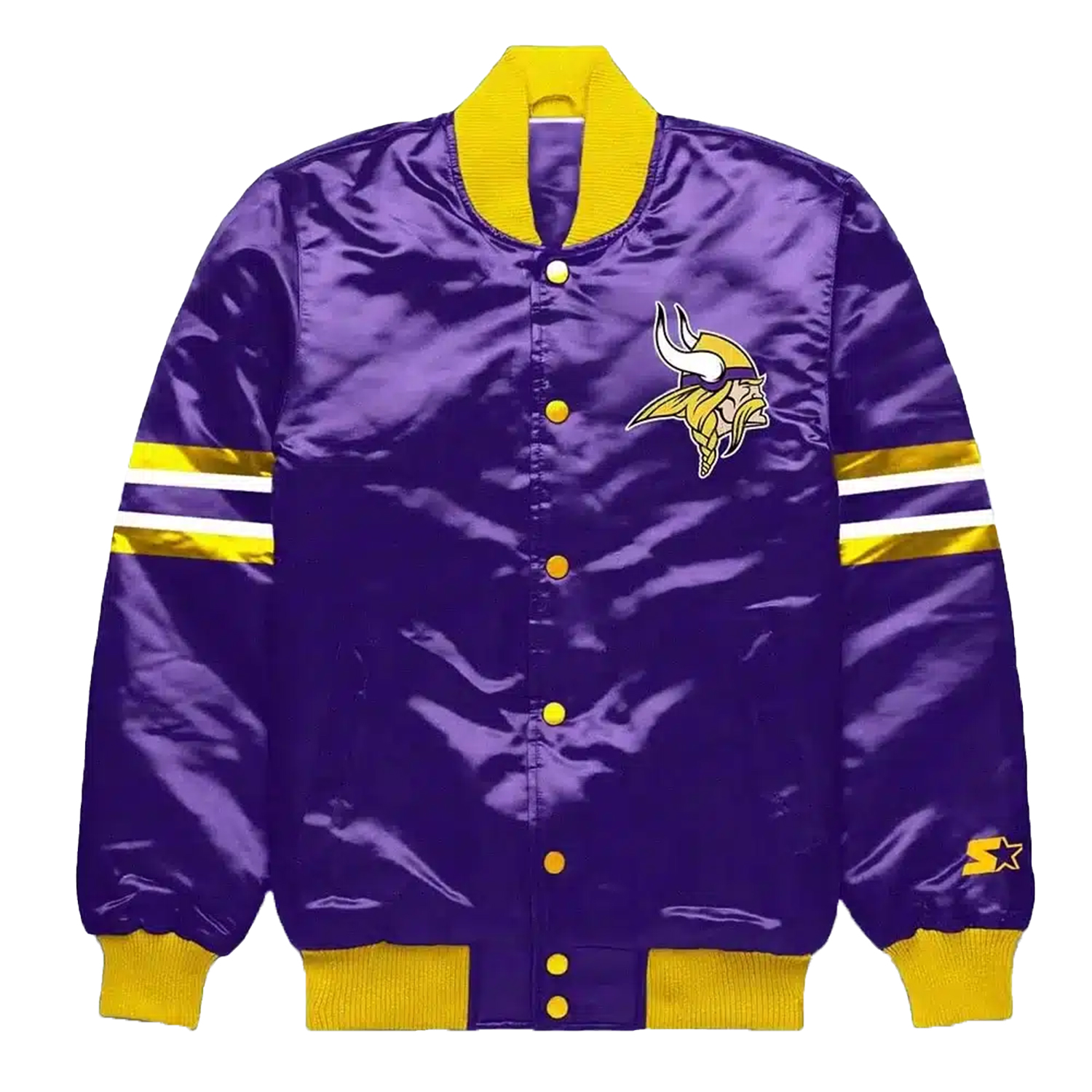 Minnesota-Vikings-Purple-Buttondown-Satin-Jacket-1