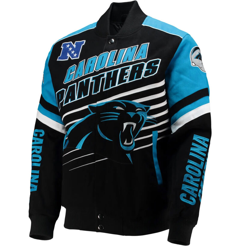 NFL Carolina Panthers Full-Snap Cotton Jacket