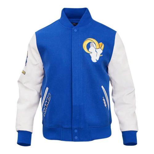 Men’s Los Angeles Rams Royal Blue Letterman Jacket