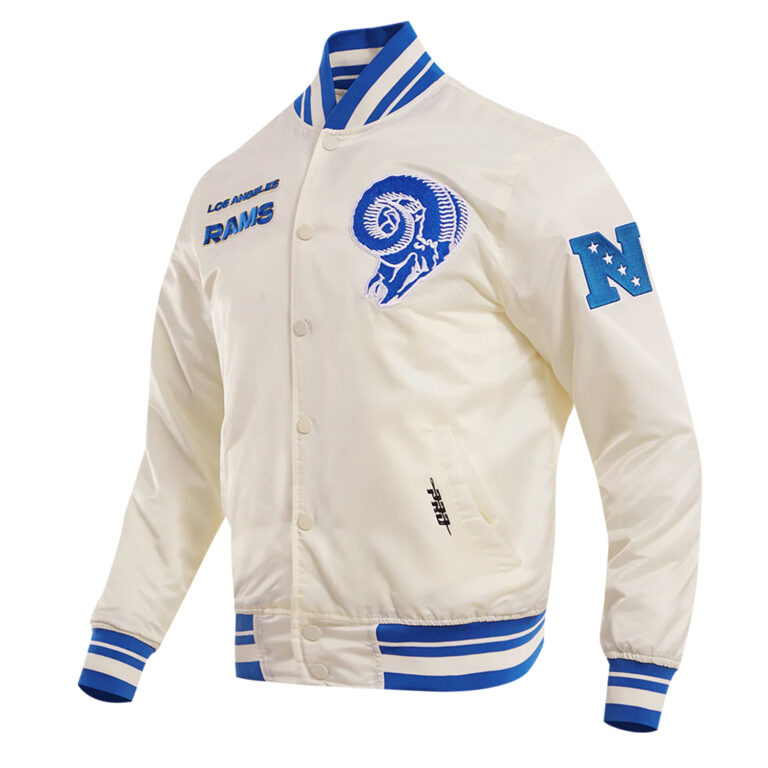 NFL Los Angeles Rams Retro Classic Men’s Satin Jacket - Image 6