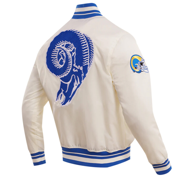NFL Los Angeles Rams Retro Classic Men’s Satin Jacket - Image 8