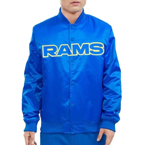NFL Los Angeles Rams Wordmark Men’s Satin Jacket