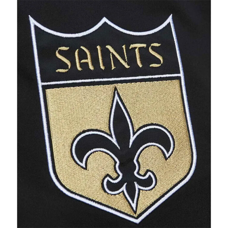 NFL New Orleans Saints Men’s Heavyweight Satin Jacket - Image 5