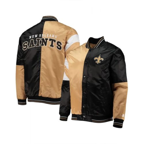 NFL New Orleans Saints Men’s Leader Full-Snap Satin Jacket