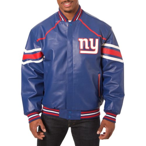 Men’s NFL New York Giants Premium Leather Jacket